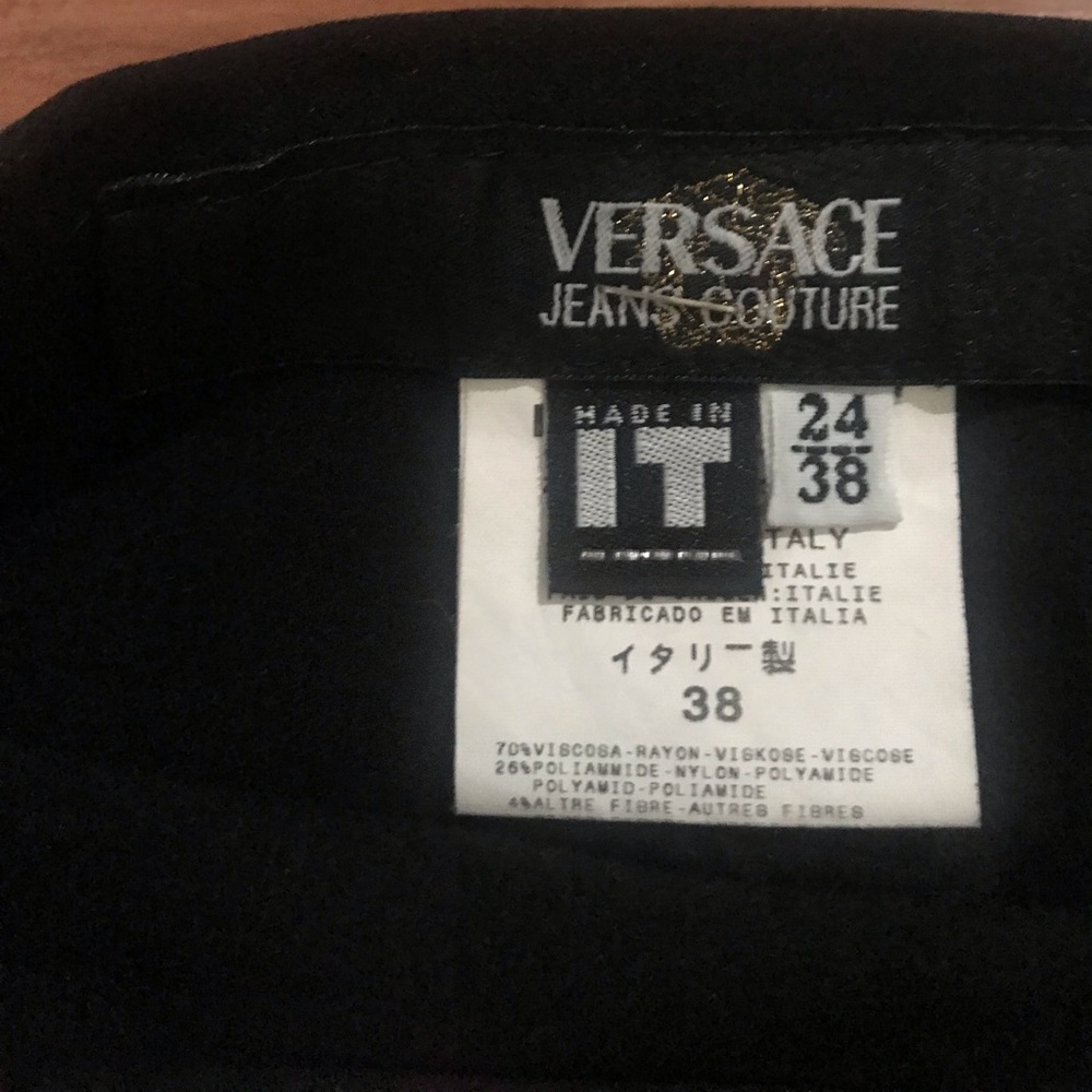 Vintage Versace dressy pants with medusa buttons